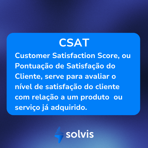 magem explicativa sobre CSAT, uma métrica para avaliação da satisfação do cliente